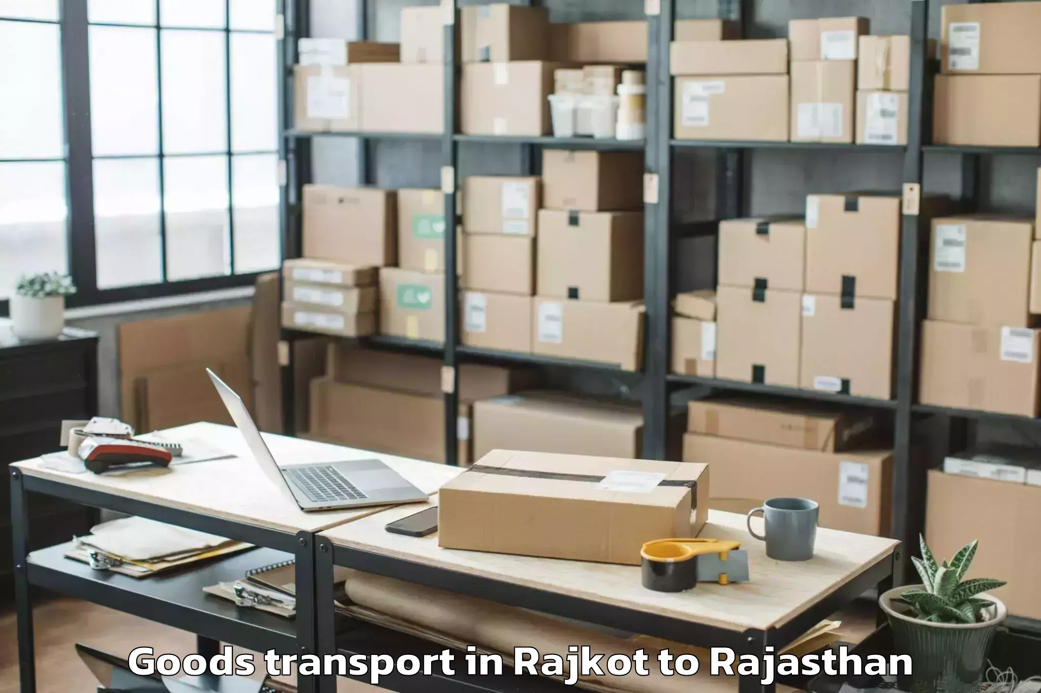 Rajkot to Geetanjali University Udaipur Goods Transport